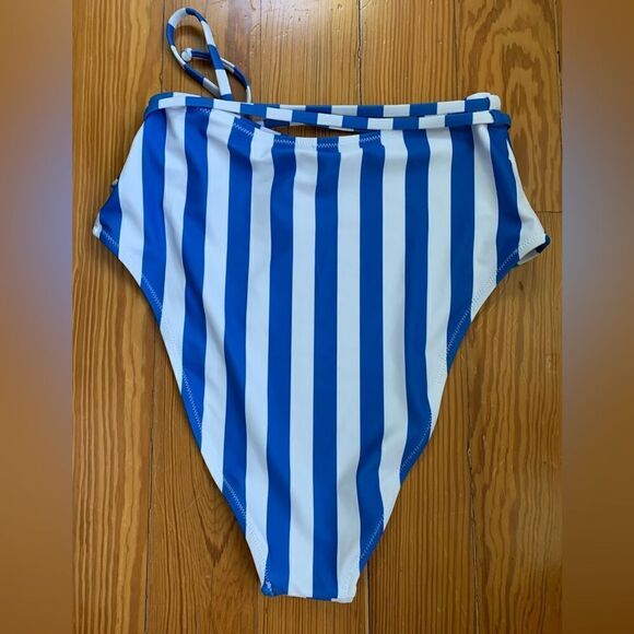 Cupshe Blue Striped Bikini Bottom - Picture 4 of 6